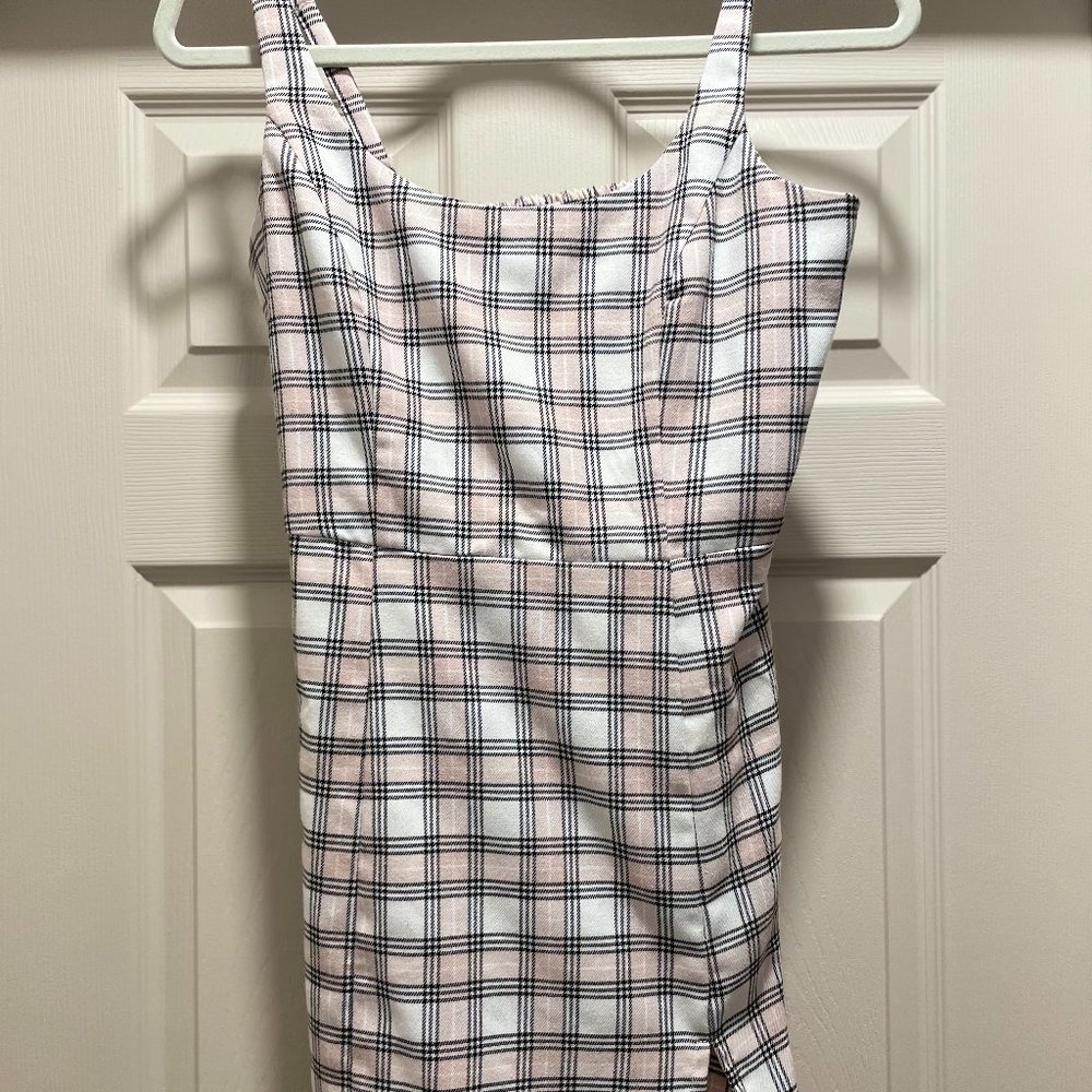 Aeropostale Pink Plaid Mini Dress